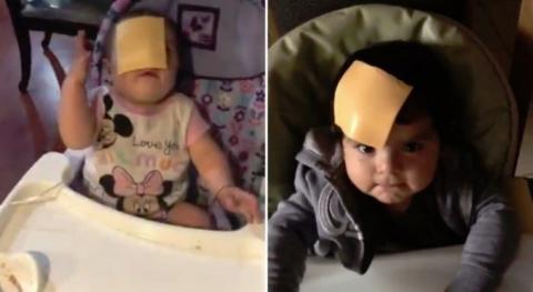 Itt az új netes kihívás: dobj sajtot a baba arcába